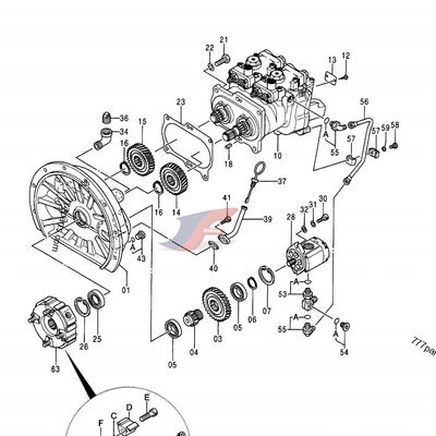 Hydraulische Hauptpumpe HPV050 9101530 EX100-5 EX120-5 Teile für Bagger