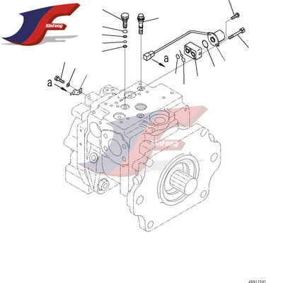 708-1W-01031 708-1H-00030 Hydraulikpumpe für Komatsu WA500-6 Bulldozer